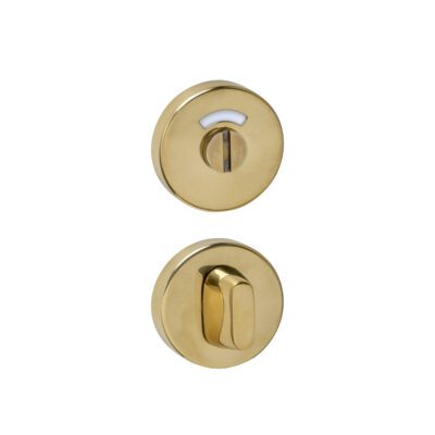 Rozet Toilet- en Badkamersluiting Rond PVD Messingkleur