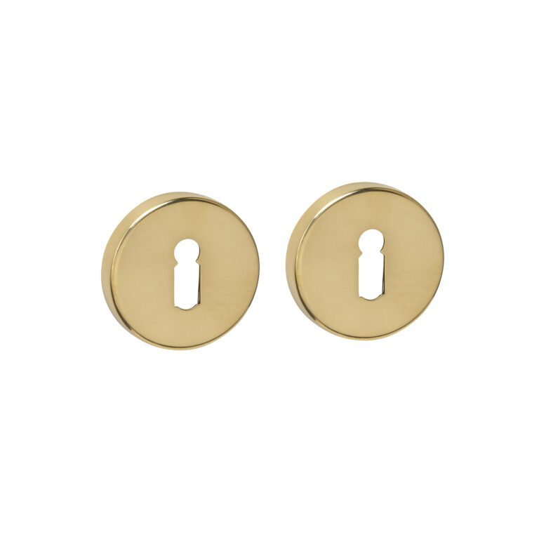 Intersteel Sleutelrozetten Verdekt ø53x9mm PVD Messingkleur