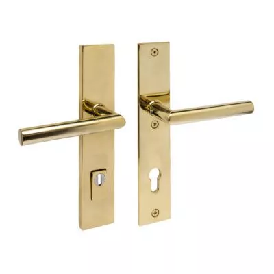 Intersteel SKG3 Veiligheidsbeslag kruk/kruk Jura PC92 met Kerntrekbeveiliging PVD Messingkleur