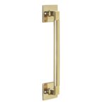 Deurgreep Bau-Stil 307 mm Messing Gelakt