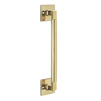 Deurgreep Bau-Stil 307 mm Messing Gelakt