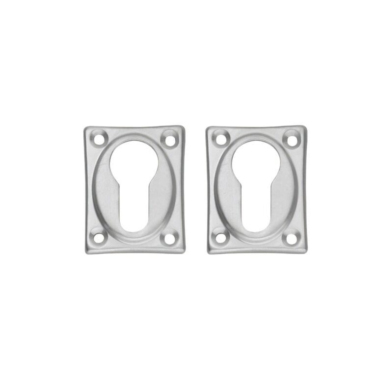 Rozet profielcilindergat Rechthoekig Verlengd Chroom Mat