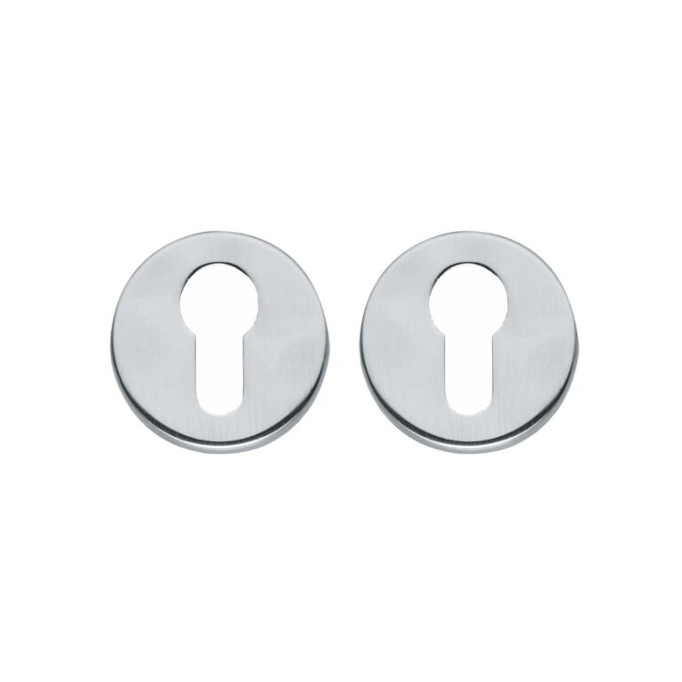 Intersteel | Rozet Profielcilindergat | Rond | Verdekt | Chroom Mat