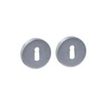 Intersteel Rozet Sleutelgat Rond Verdekt RVS Getrommeld