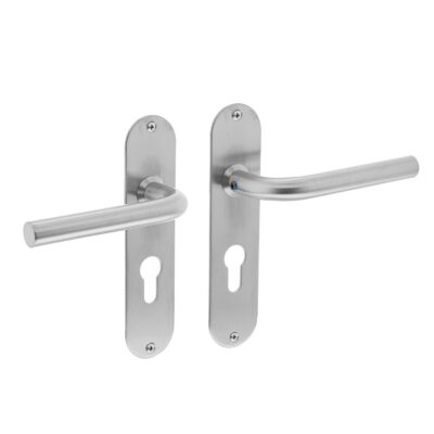 Deurkruk Recht op Schild Ovaal PC55 RVS