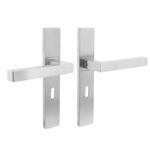 Intersteel Deurkruk Vierkant op Rechthoekig Schild SL56 RVS Geborsteld