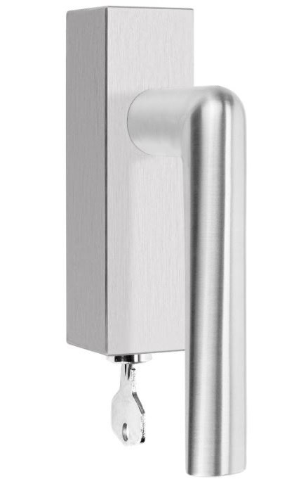 Formani PBI100-DKLOCK draaikiepgarnituur afsluitbaar mat roestvast staal rechtsdraaiend