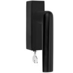 Formani PBI102-DKLOCK draaikiepgarnituur afsluitbaar PVD mat zwart linksdraaiend