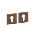 Intersteel Q Cilinderrozetten Verdekt 53x53x6mm PVD Brons