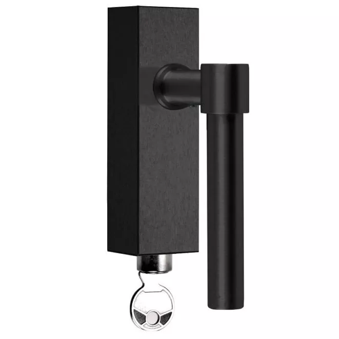 Formani PBL15-DKLOCK draaikiepgarnituur afsluitbaar PVD mat zwart