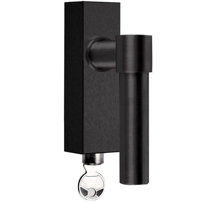 Formani PBL20-DKLOCK draaikiepgarnituur afsluitbaar PVD mat zwart