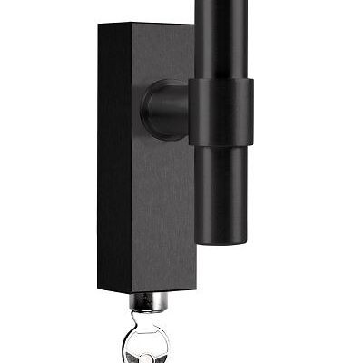 Formani PBT20-DKLOCK draaikiepgarnituur afsluitbaar PVD mat zwart