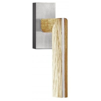 Formani PBL22-DK draaikiepgarnituur niet afsluitbaar mat roestvast staal/ eikenhout linksdraaiend