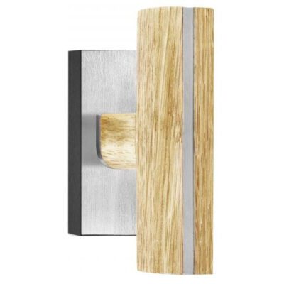 Formani PBT22-DK draaikiepgarnituur niet afsluitbaar mat roestvast staal/ eikenhout rechts/links draaiend