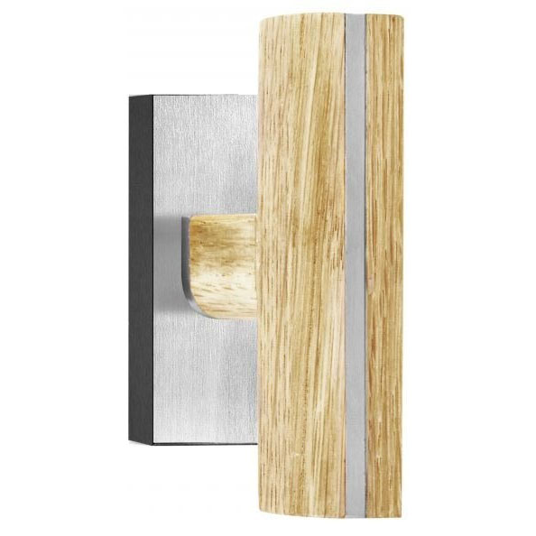 Formani PBT22-DK draaikiepgarnituur niet afsluitbaar mat roestvast staal/ eikenhout rechts/links draaiend