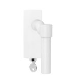 Formani PBL20F-DKLOCK draaikiepgarnituur verkropt afsluitbaar wit rechts/links draaiend