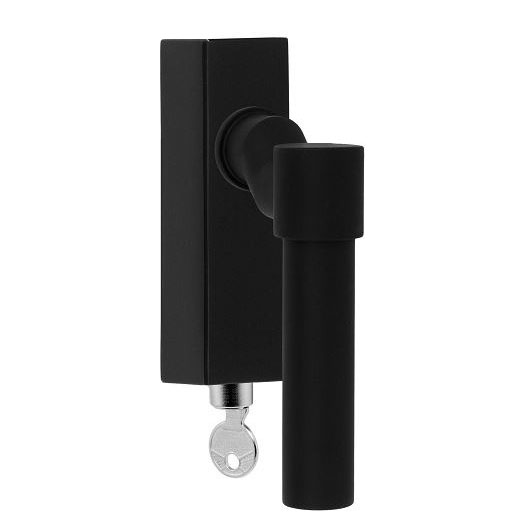 Formani PBL20F-DKLOCK draaikiepgarnituur verkropt afsluitbaar mat zwart rechts/links draaiend