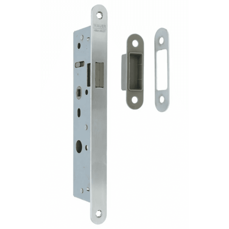 Mauer | Magneet Smal | Smaldeurslot | Loopslot | 4445 | F 35 mm | RVS Voorplaat
