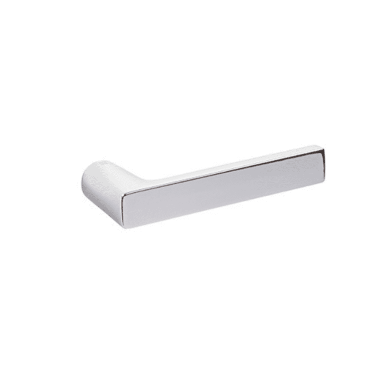 NUDA Deurkruk Baar Gepolijst Chroom op minimalistisch rozet