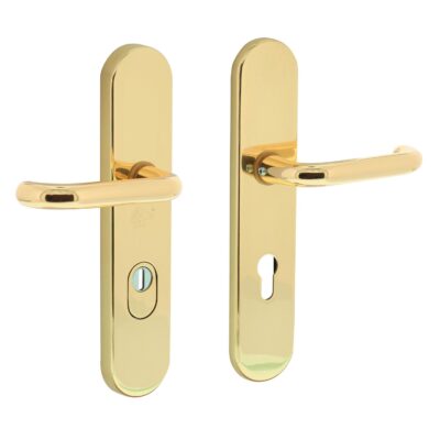 Intersteel Veiligheidsbeslag PC72 Kerntrekbeveiliging Ovaal Messing