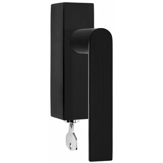 Formani PBA100-DKLOCK draaikiepgarnituur afsluitbaar PVD mat zwart rechtdraaiend