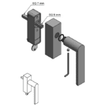 Formani PBA101-DKLOCK draaikiepgarnituur afsluitbaar PVD mat zwart linksdraaiend