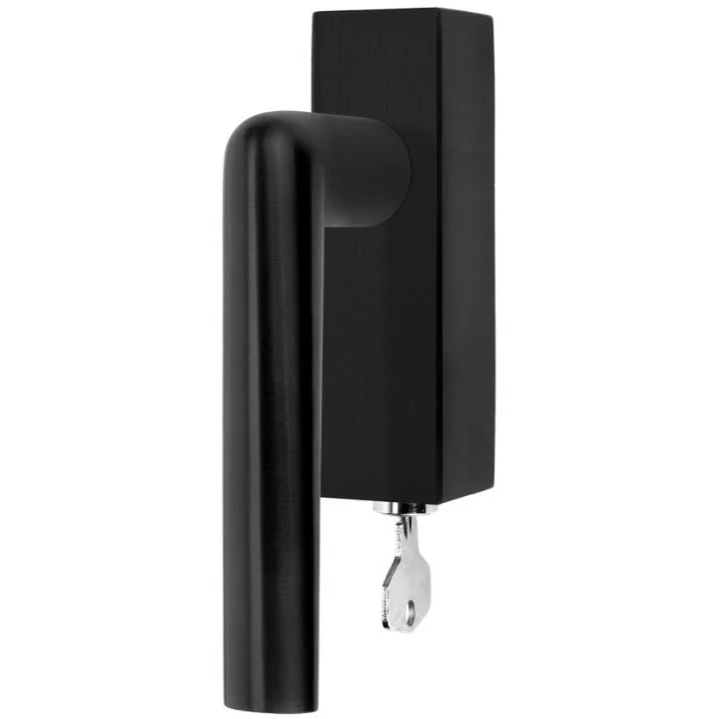 Formani PBI101-DKLOCK draaikiepgarnituur afsluitbaar PVD mat zwart linksdraaiend