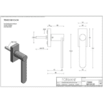 Formani BB103-DK draaikiepgarnituur niet afsluitbaar brons rechtsdraaiend