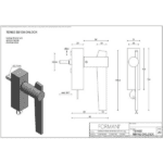 Formani BB100-DKLOCK draaikiepgarnituur afsluitbaar brons rechtsdraaiend
