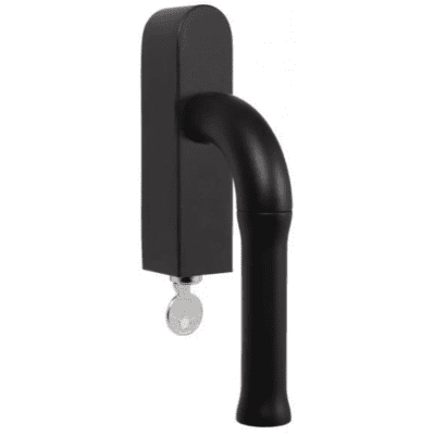 Formani EV100-DKLOCK-O draaikiepgarnituur afsluitbaar mat zwart rechts/links draaiend