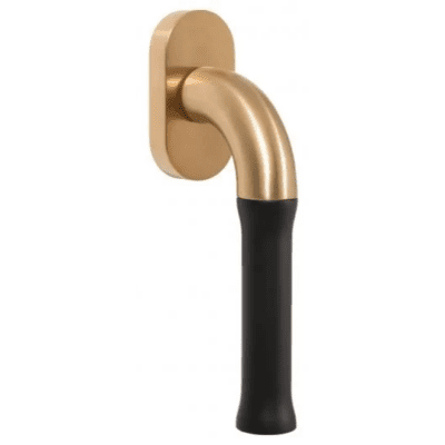 Formani EV100-DK-O draaikiepgarnituur niet afsluitbaar PVD mat goud/ mat zwart rechts/ linksdraaiend