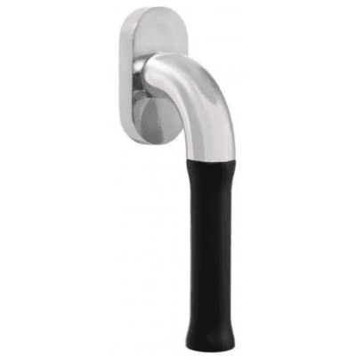 Formani EV101-DK-O draaikiepgarnituur niet afsluitbaar gepolijst roestvast staal/ mat zwart rechts/ links draaiend