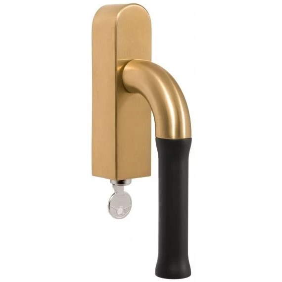 Formani EV100-DKLOCK-O draaikiepgarnituur afsluitbaar PVD mat goud/ mat zwart rechts/ linksdraaiend