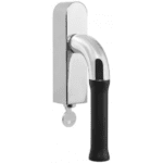 Formani EV101-DKLOCK-O draaikiepgarnituur afsluitbaar gepolijst roestvast staal/ mat zwart rechts/ links draaiend