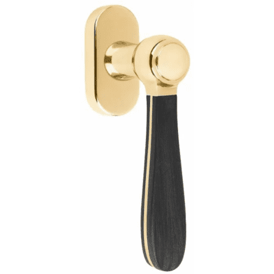 Formani LZ100-DK-O draaikiepgarnituur niet afsluitbaar messing ongelakt/ mat zwart rechts/linksdraaiend