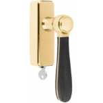 Formani LZ100-DKLOCK-O draaikiepgarnituur afsluitbaar messing ongelakt/ mat zwart rechts/linksdraaiend