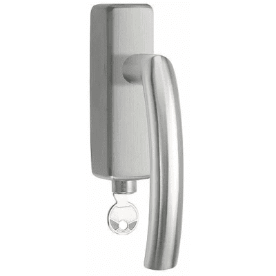 Formani LB14-DKLOCK-O draaikiepgarnituur afsluitbaar mat roestvast staal rechtsdraaiend