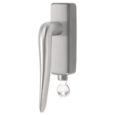 Formani LB20-DKLOCK-O draaikiepgarnituur afsluitbaar mat roestvast staal rechtsdraaiend