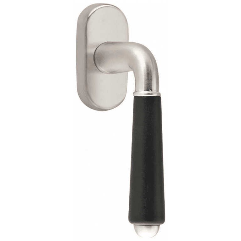 Formani 1952-DK-O draaikiepgarnituur niet afsluitbaar mat nikkel/ebbenhout rechtsdraaiend