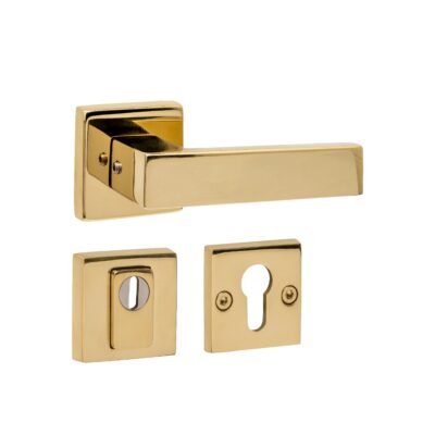 Set Achterdeurbeslag Vierkant