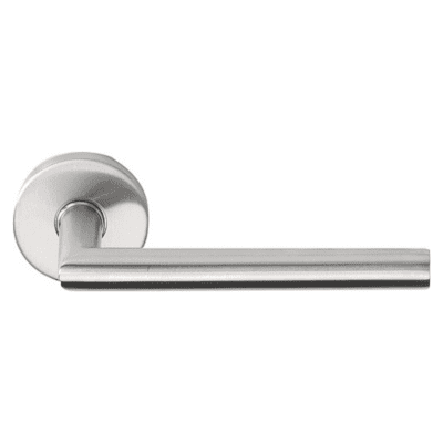 Formani | Deurkruk Geveerd LB2-16 op ronde rozet | EN1906 klasse 3 | mat roestvast staal