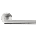 Deurkruk Cornisa | ronde rozet | EN1906 klasse 3 | mat roestvast staal