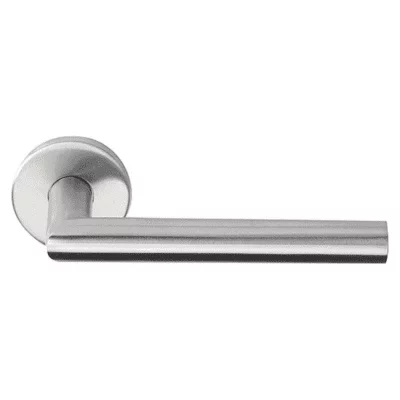 Deurkruk Cornisa | ronde rozet | EN1906 klasse 3 | mat roestvast staal