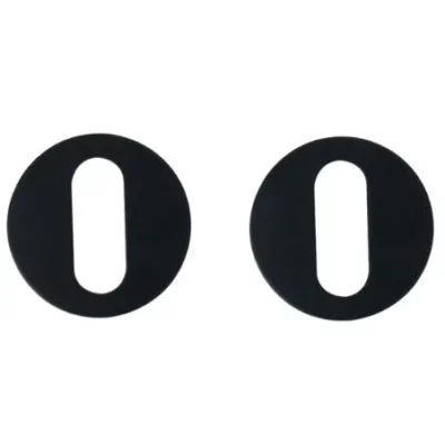 Nuda sleutelplaatjes 26×42 mm mat zwart