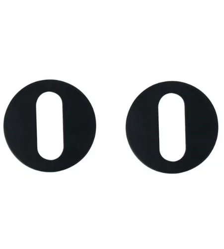 Nuda sleutelplaatjes 26×42 mm mat zwart