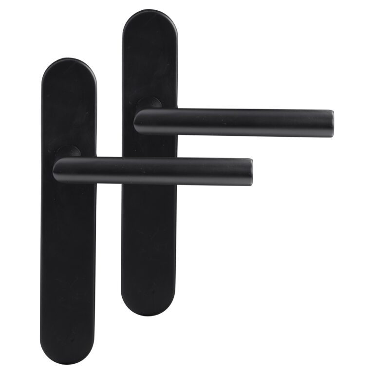 Differnz | Amsterdam deurkruk | ovaal schild | blind | zwart