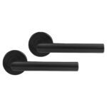 Differnz | Amsterdam deurkruk | rond rozet | zwart