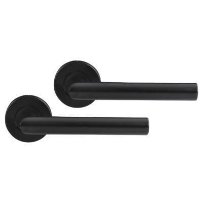 Differnz | Amsterdam deurkruk | rond rozet | zwart