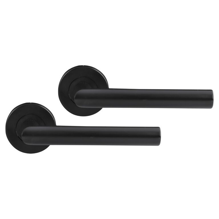 Differnz | Amsterdam deurkruk | rond rozet | zwart