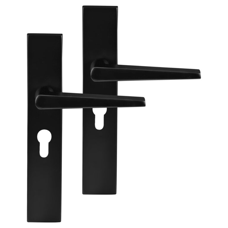 Differnz | Rotterdam deurkruk | vierkant schild | cilinder 55 mm | zwart